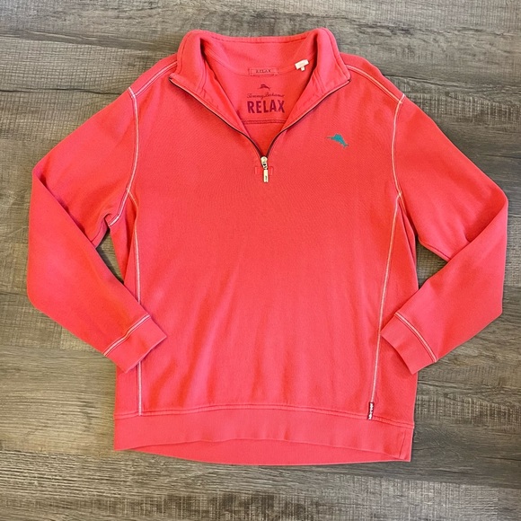Coral Tommy Bahama Men Pullover - Picture 1 of 1